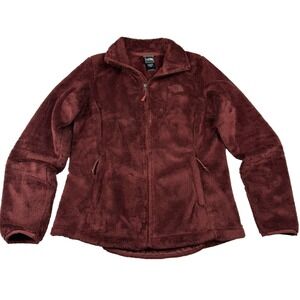North Face Women's‎ Osito Coat Jacket High Pile Teddy Fleece Size Small Rust